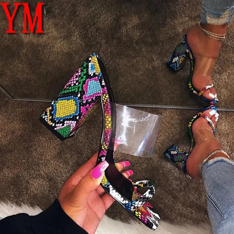 Women Transparent PVC Sandals - WanderMart Co.