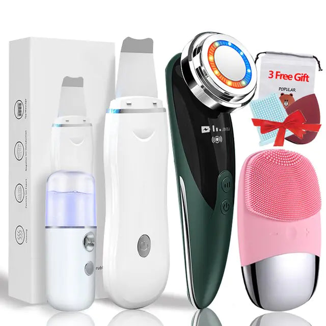 4+3 Kit Ultrasonic Skin Scrubber - WanderMart Co.