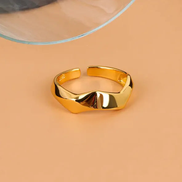 Irregular Geometric Adjustable Rings Set - WanderMart Co.