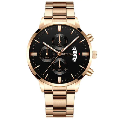 Fashion Men Stainless Steel Watch - WanderMart Co.