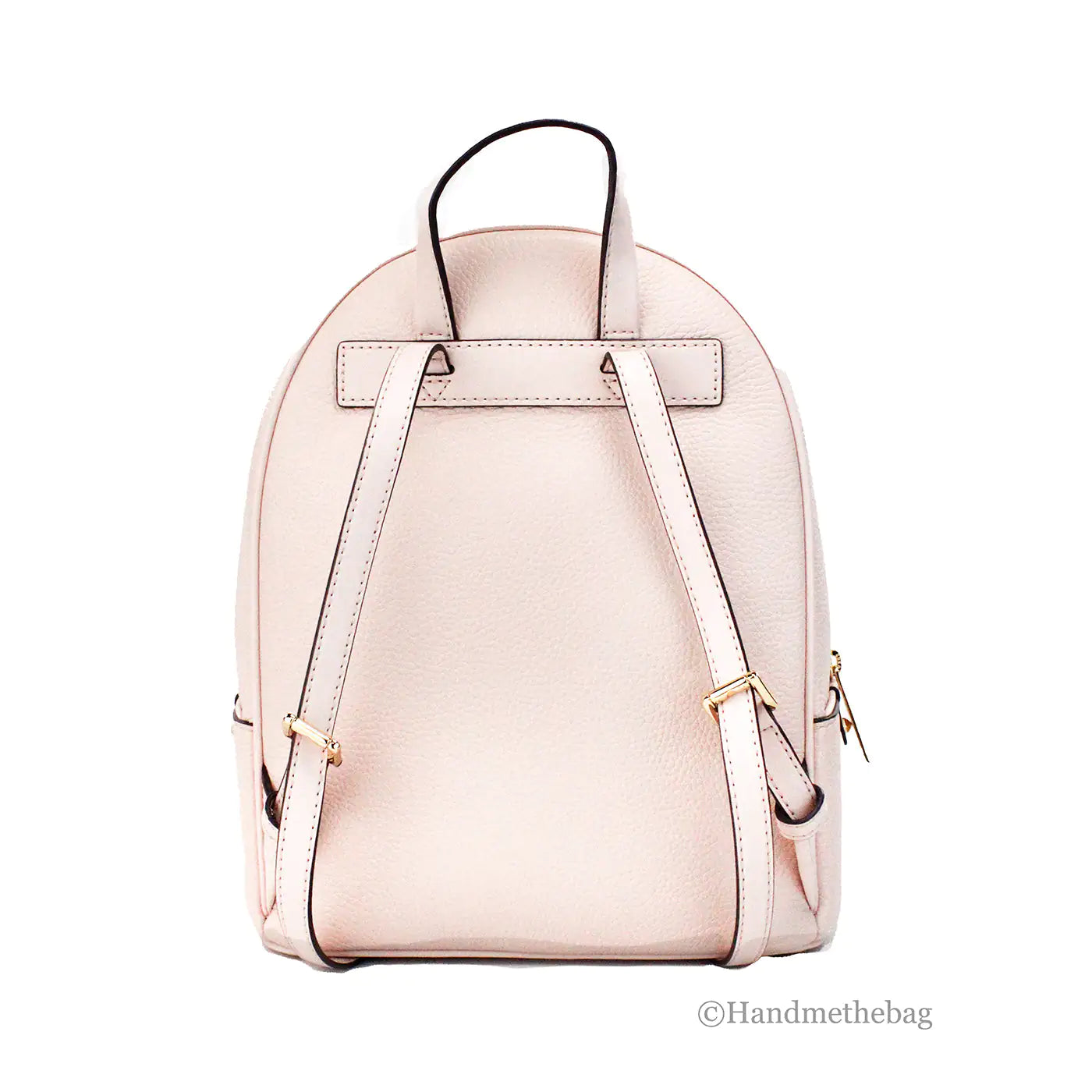 Michael Kors Adina Medium Powder Blush Leather Convertible Backpack - WanderMart Co.