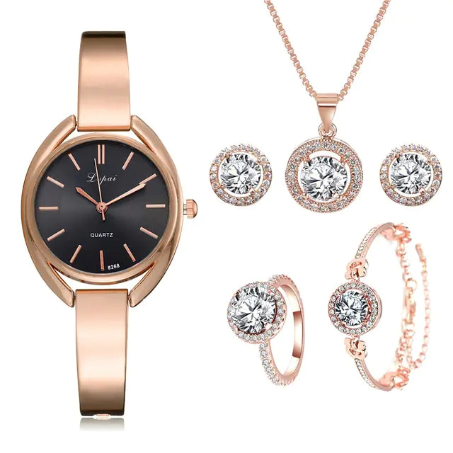 Rose Gold Quartz Wristwatches - WanderMart Co.