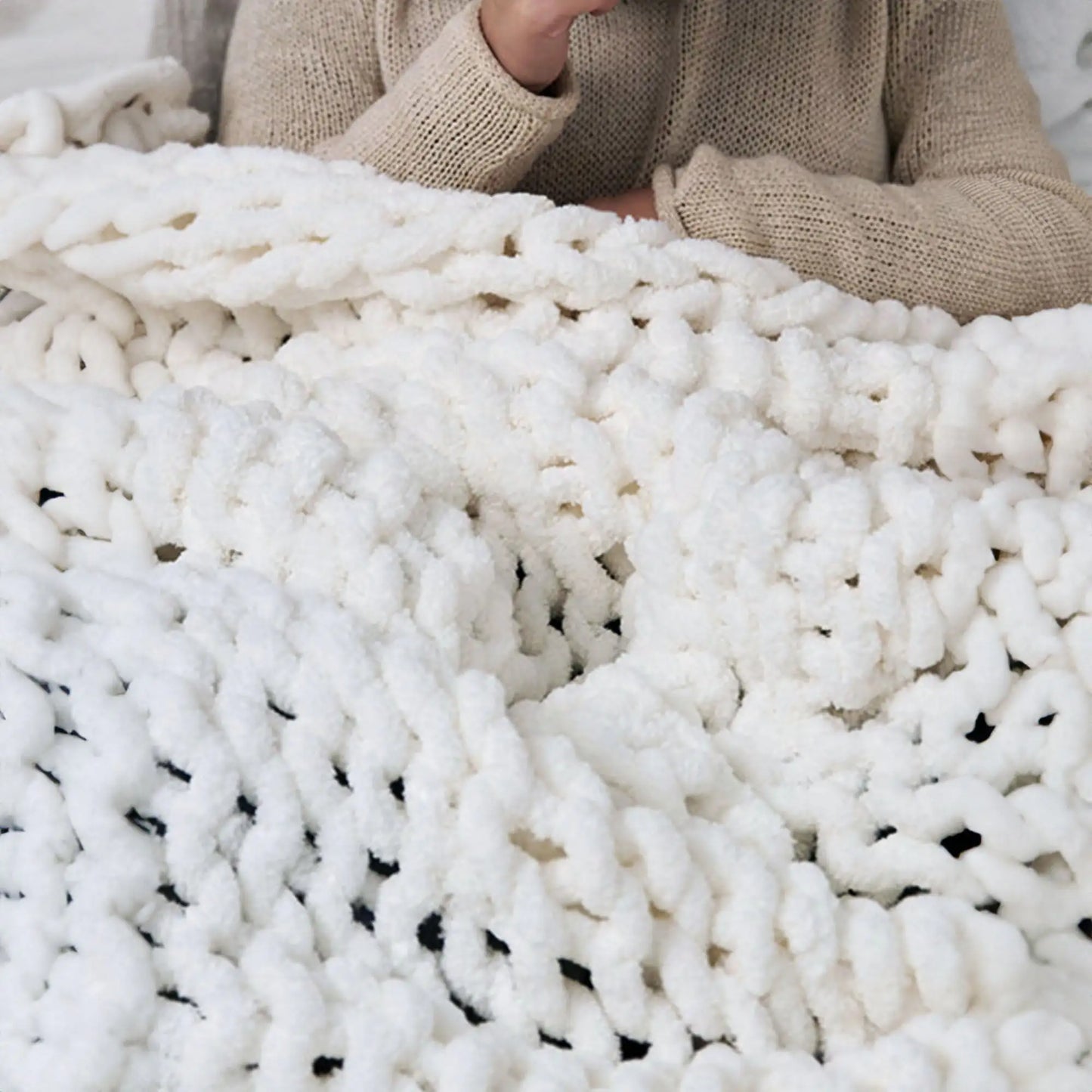 Knitted Throw Blanket - WanderMart Co.