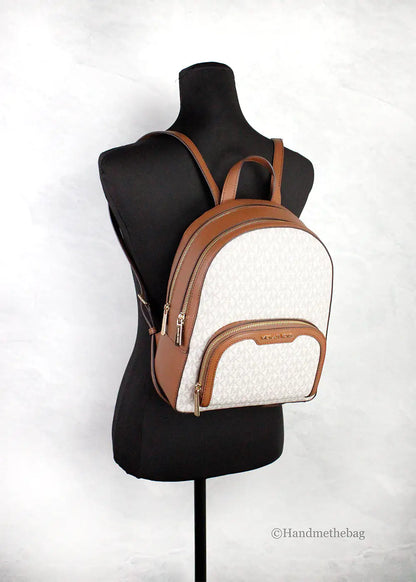 Michael Kors Jaycee Medium Vanilla Backpack - WanderMart Co.