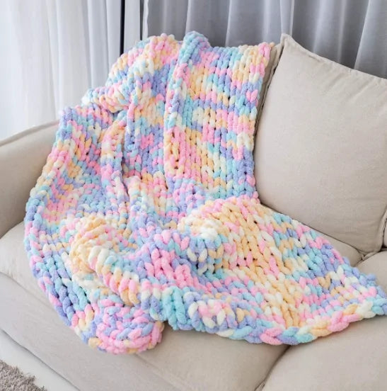 Chunky Knitted Blanket - WanderMart Co.