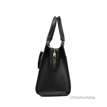 Kate Spade Madison Medium Black Saffiano Leather Satchel Bag - WanderMart Co.