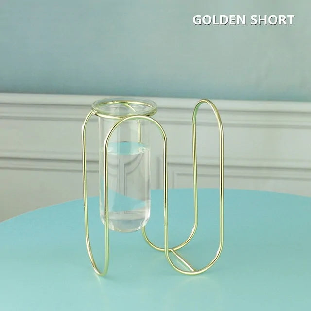 Creative Golden Glass Vase - WanderMart Co.