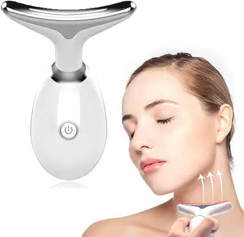 Beauty Facial Massager, 7 Color Wavy Acne Beauty Microcurrent Facial Device Skin Firming for Face Neck Beauty Device, - WanderMart Co.