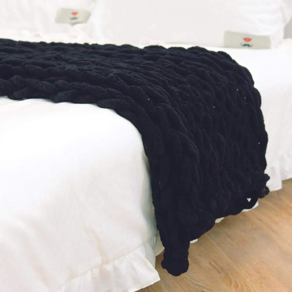 Chunky Knitted Blanket - WanderMart Co.