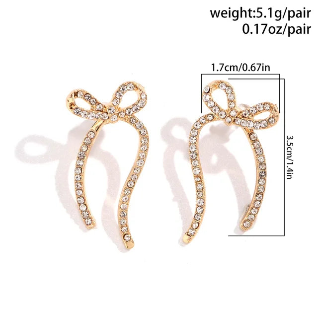 Bowknot Dangle Earrings - WanderMart Co.