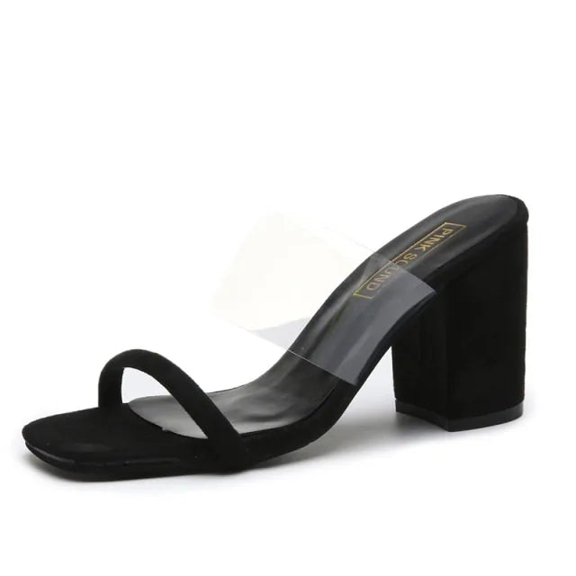 Women Transparent PVC Sandals - WanderMart Co.