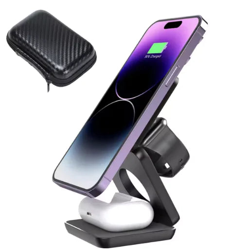 MagCharge Trio Foldable Wireless Charging Stand - WanderMart Co.