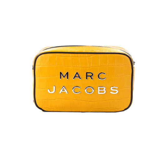 Marc Jacobs Flash Mustard Leather Crossbody Bag - WanderMart Co.