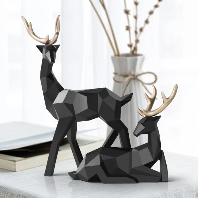 Reindeer Figurines Sculpture - WanderMart Co.