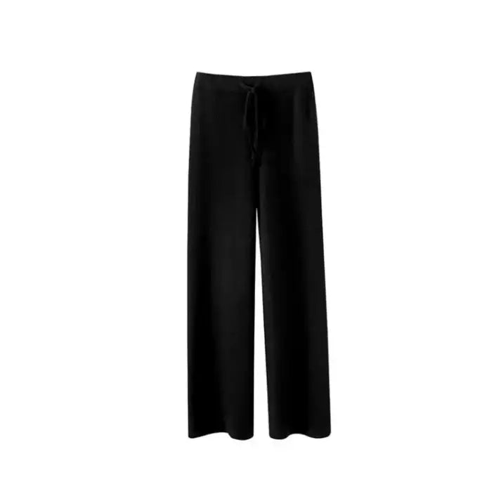 High Waisted Drawstring Pants - WanderMart Co.