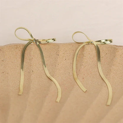 Bowknot Dangle Earrings - WanderMart Co.