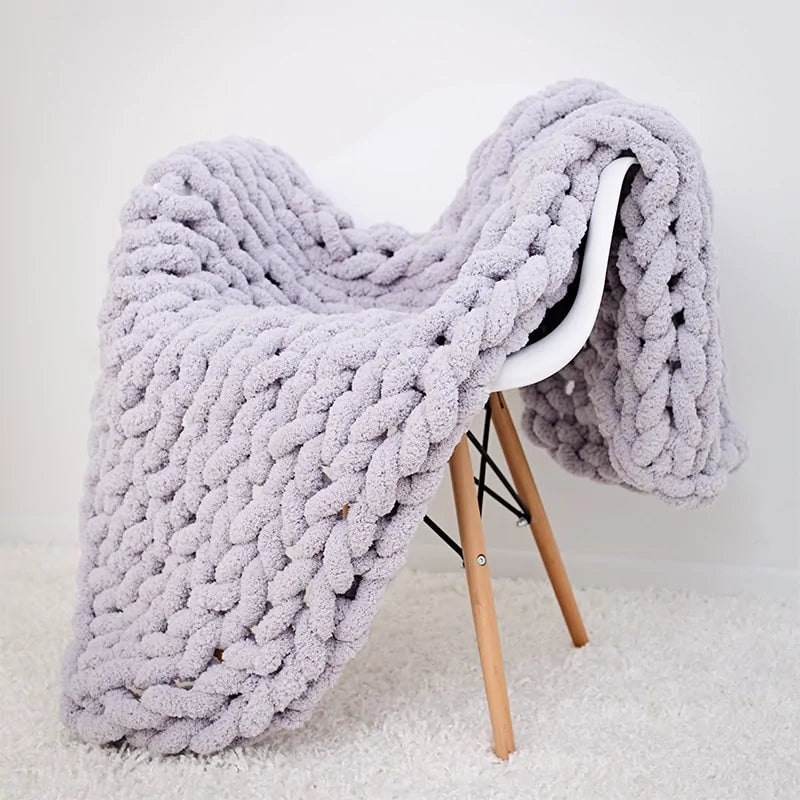 Chunky Knitted Blanket - WanderMart Co.