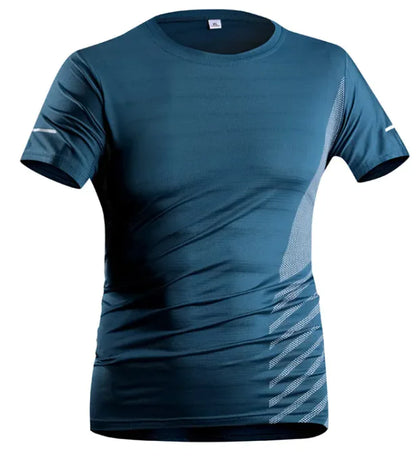 Men's Ice Silk Quick-Dry Tee – Breathable & Trendy Activewear - WanderMart Co.