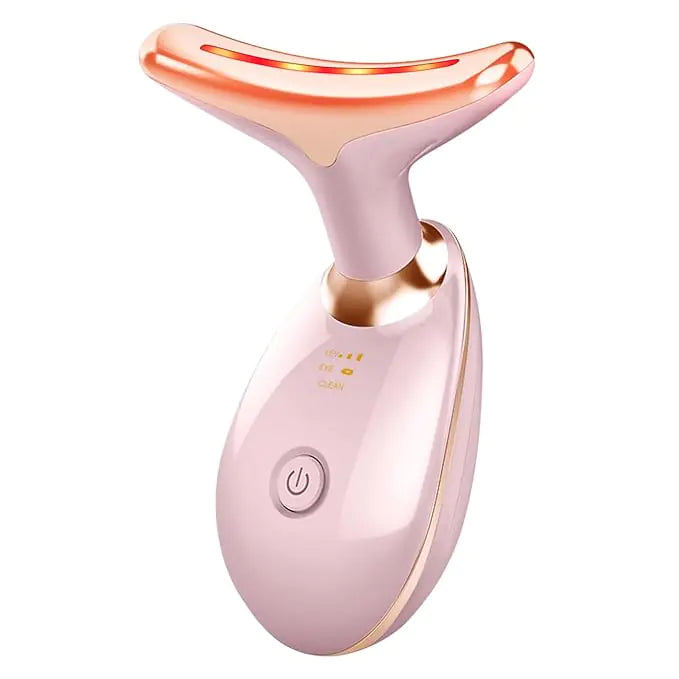 Beauty Facial Massager, 7 Color Wavy Acne Beauty Microcurrent Facial Device Skin Firming for Face Neck Beauty Device, - WanderMart Co.