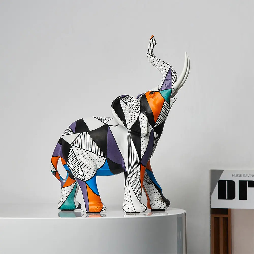 Painting Art Elephant Sculptures & Figurines Modern Decoration - WanderMart Co.