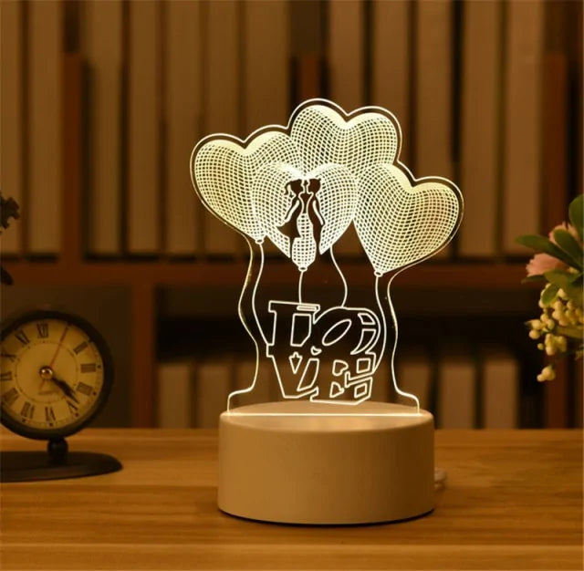 3D Acrylic Lamp for Decoration - WanderMart Co.