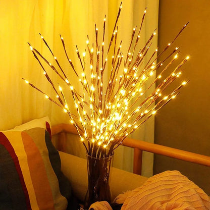 LED Willow Branch Lamp: Elegant Home Decor Accent - WanderMart Co.