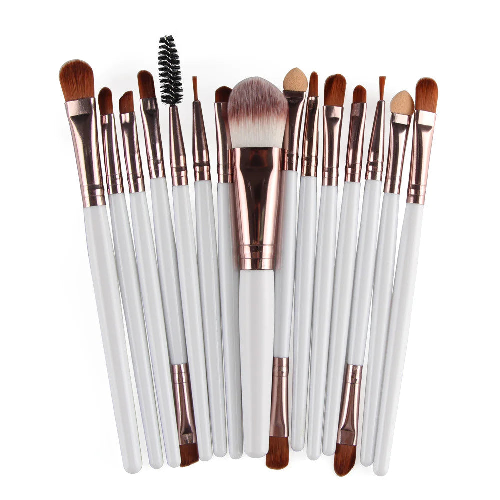 15 Pieces Makeup Brush Set - WanderMart Co.