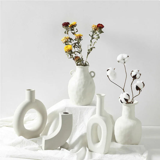 Nordic Ceramic Vase Home Decoration Ornaments - WanderMart Co.