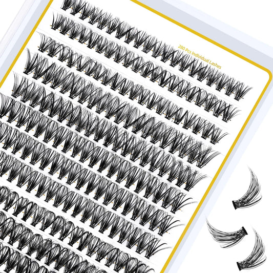 Individual Lashes 280 Clusters False Eyelash 30D 40D 50D Lash Clusters Extensions DIY Eyelash Extensions at Home (30D-C,10-18MIX) 30D-C-10-18 MIX - WanderMart Co.