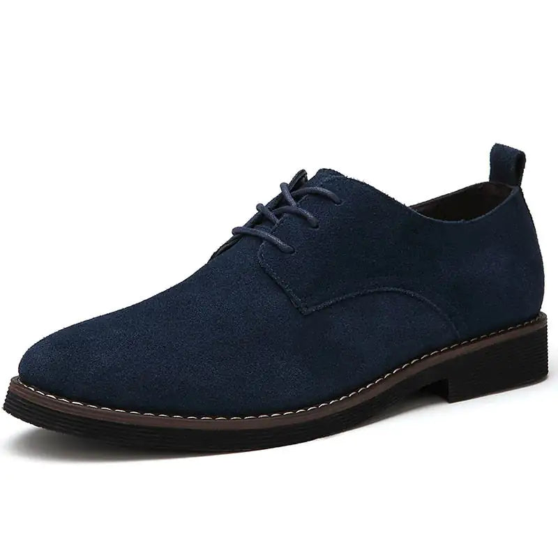 The Roxida - Suede Leather Oxford Shoes For Men - WanderMart Co.