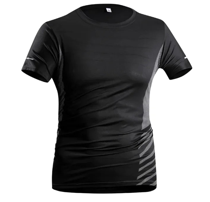 Men's Ice Silk Quick-Dry Tee – Breathable & Trendy Activewear - WanderMart Co.