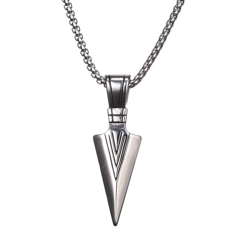 Arrow Head Pendant Long Chain Necklaces - WanderMart Co.