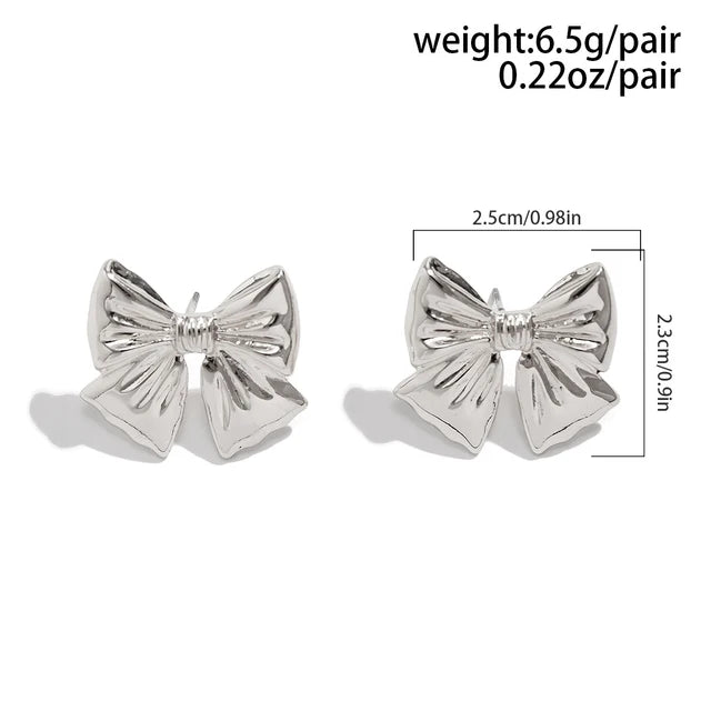 Bowknot Dangle Earrings - WanderMart Co.