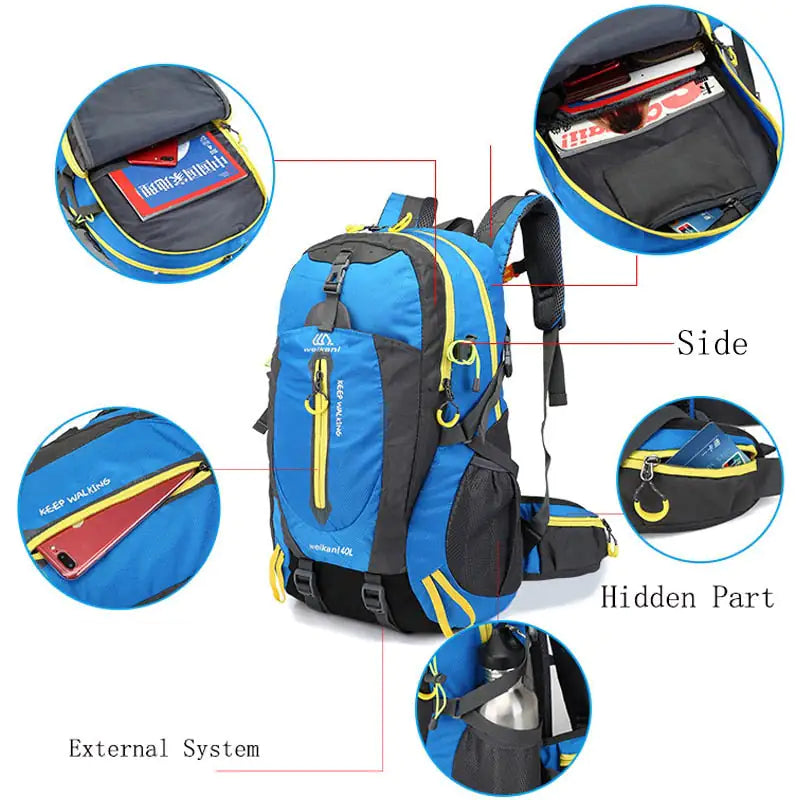 Waterproof Climbing Backpack - WanderMart Co.