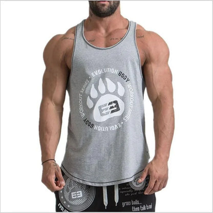 2019 Men's Bodybuilding Stringer Tank Tops: Fitness Singlets - WanderMart Co.