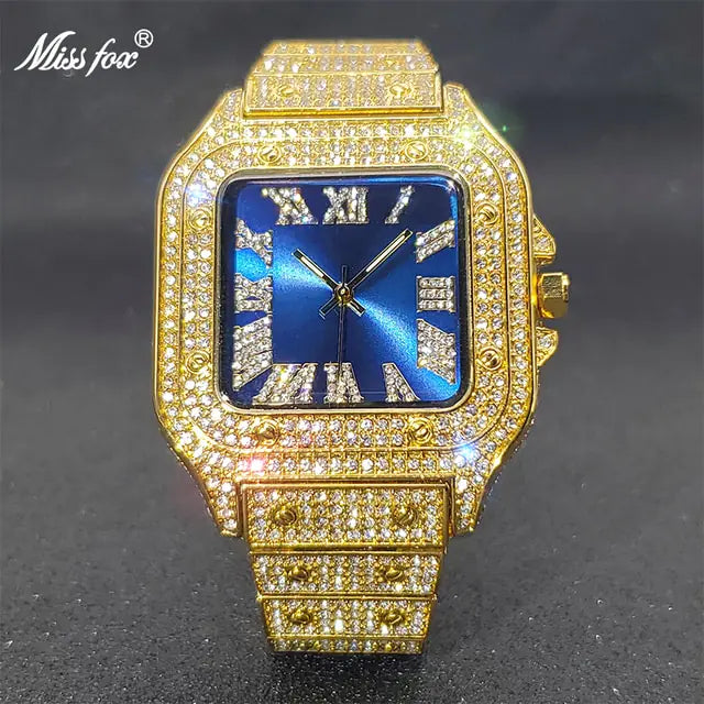 Ice Out Diamond Square Watch - WanderMart Co.