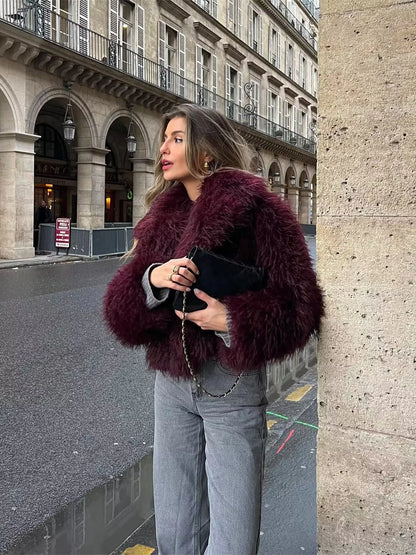 Euro-America Eco Faux Fur Jacket - WanderMart Co.