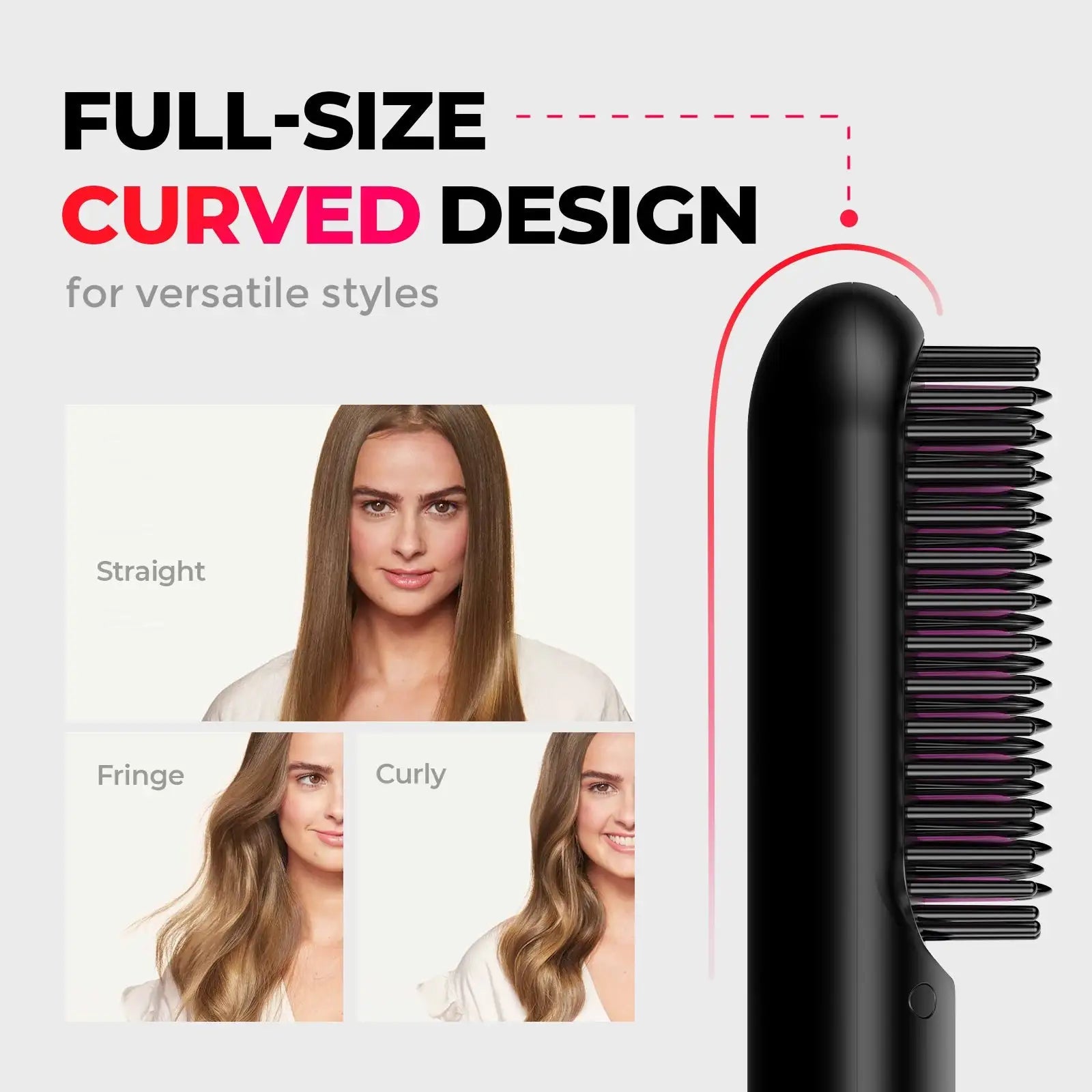 Portable Hair Straightener Brush - WanderMart Co.