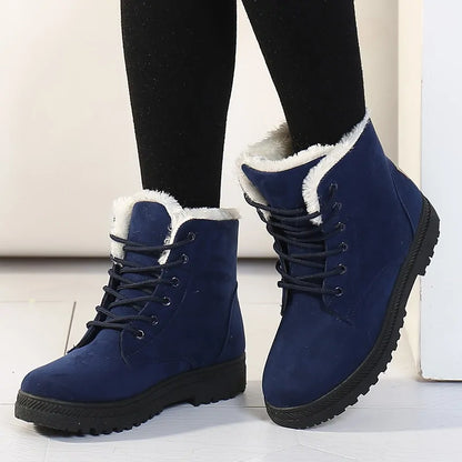 Women Winter Ankle Boots Winter Shoes - WanderMart Co.