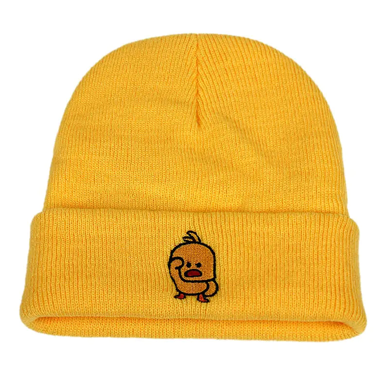 Casual Little Yellow Duck Beanie - WanderMart Co.