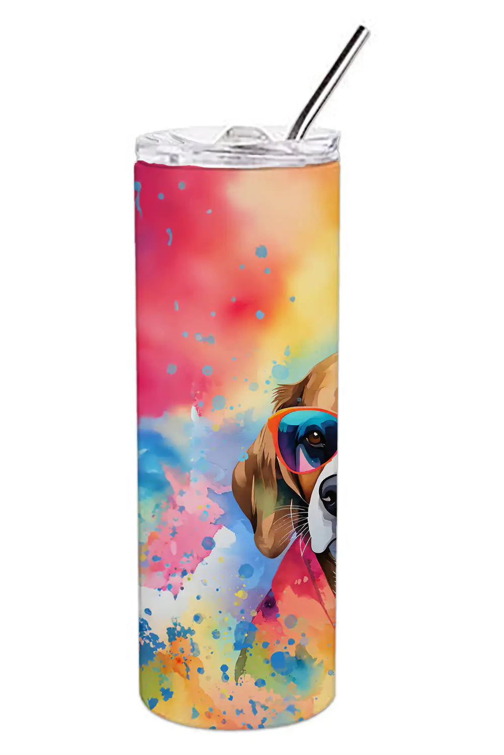 Beagle Hippie Dawg Stainless Steel Skinny Tumbler - WanderMart Co.