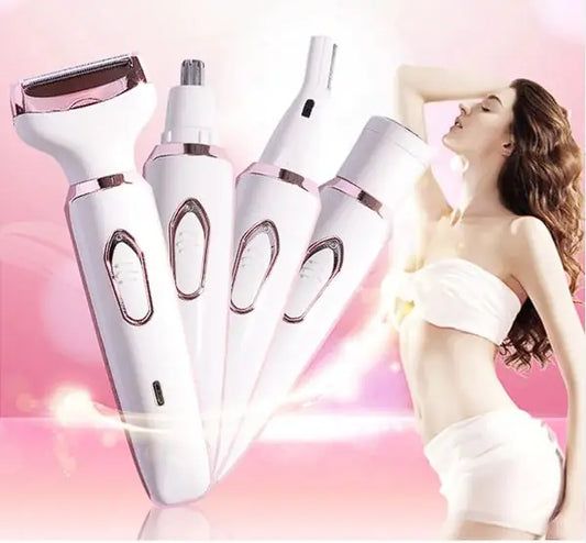 4-in-1 Electric Women’s Epilator USB - WanderMart Co.