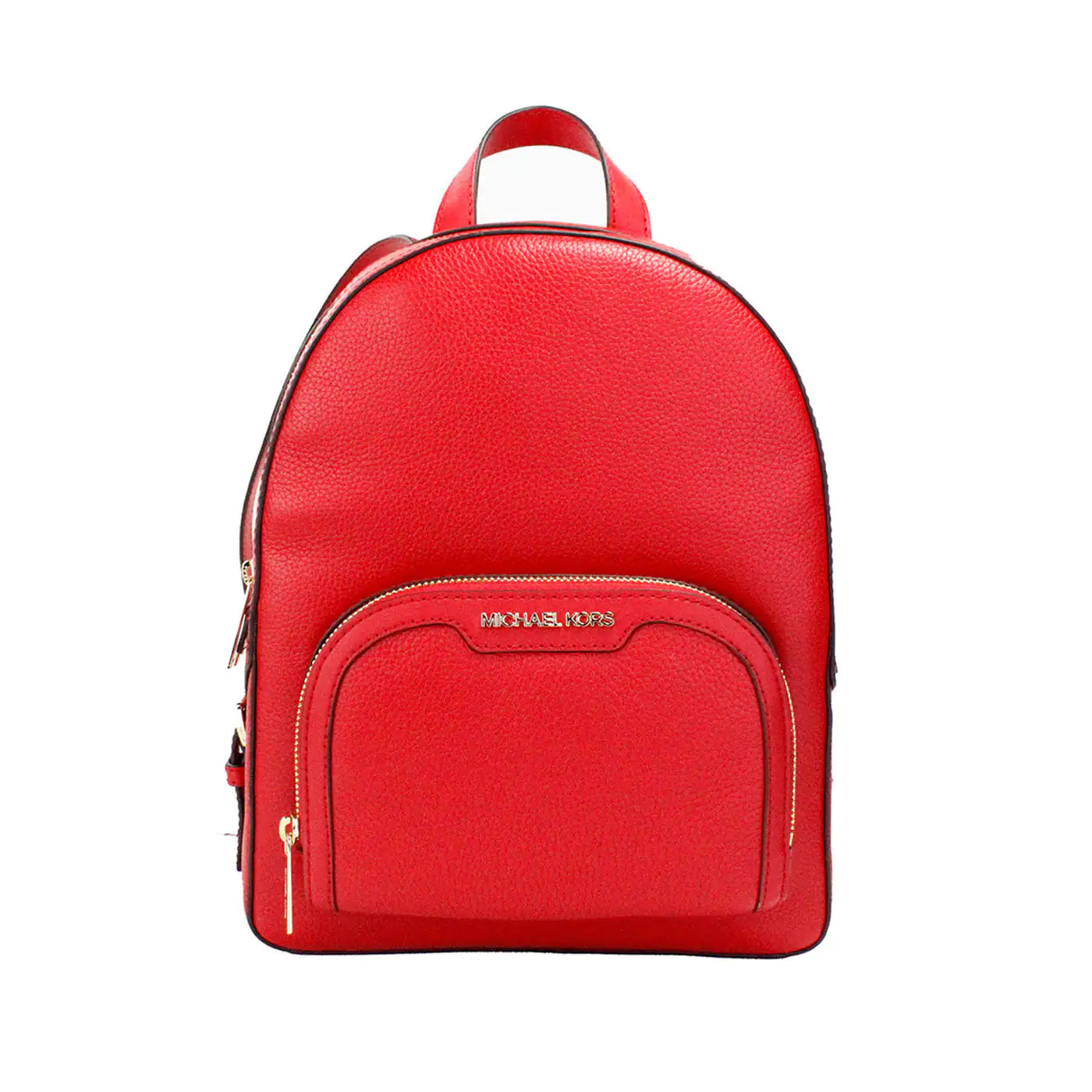 Michael Kors Jaycee Medium Red Zip Pocket Backpack - WanderMart Co.