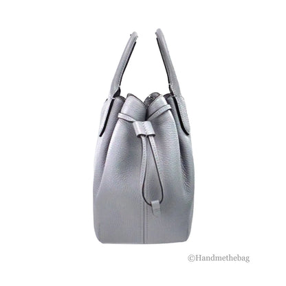 Kate Spade Dumpling Small Mountain Grey Leather Satchel Bag - WanderMart Co.