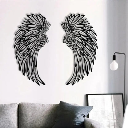 Angel Wings Wall Art With Led Lights - WanderMart Co.