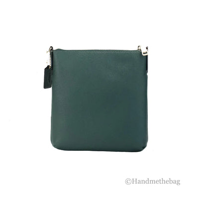 Coach Rowan Mini Dark Pine Leather File Crossbody - WanderMart Co.