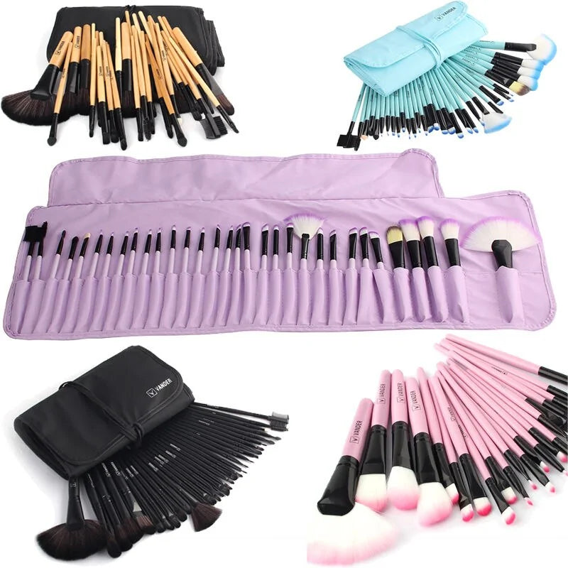 32-Piece Professional Makeup Brush Set - WanderMart Co.