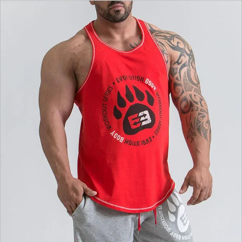 2019 Men's Bodybuilding Stringer Tank Tops: Fitness Singlets - WanderMart Co.