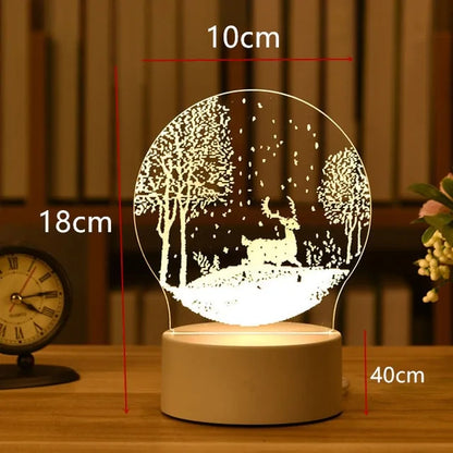 3D Acrylic Lamp for Decoration - WanderMart Co.