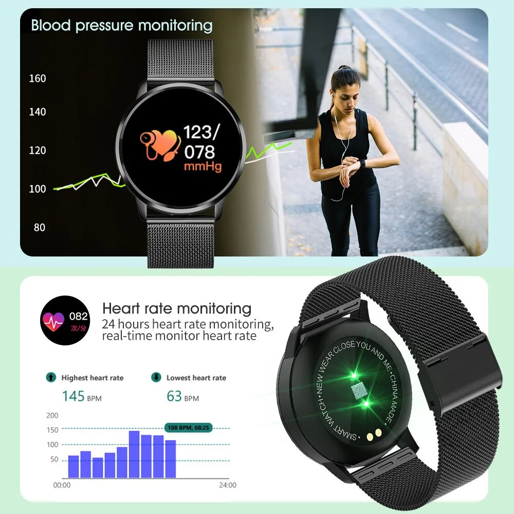 Smart Fitness Watch with Heart Rate Monitor - WanderMart Co.